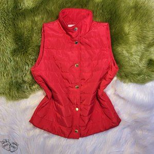 Michael Kors Red Puffer Vest ~